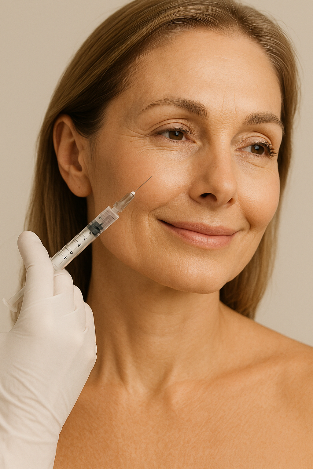 Faltenunterspritzung mit Hyaluronsäure